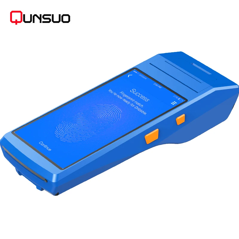 Mobile 5,5 дюймов Android POS устройств системы с портативный bluetooth-принтер чеков