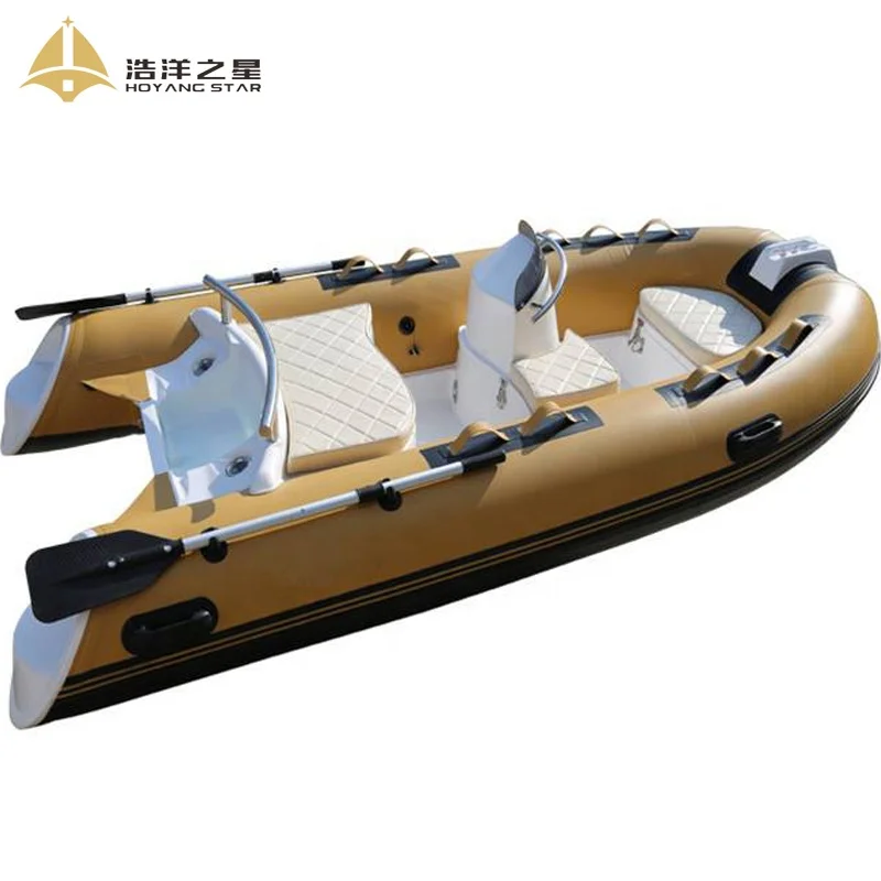 Qingdao Haoyang 330Cm Orca  RIB Fiberglass Inflatable Boat With Outboard Engine