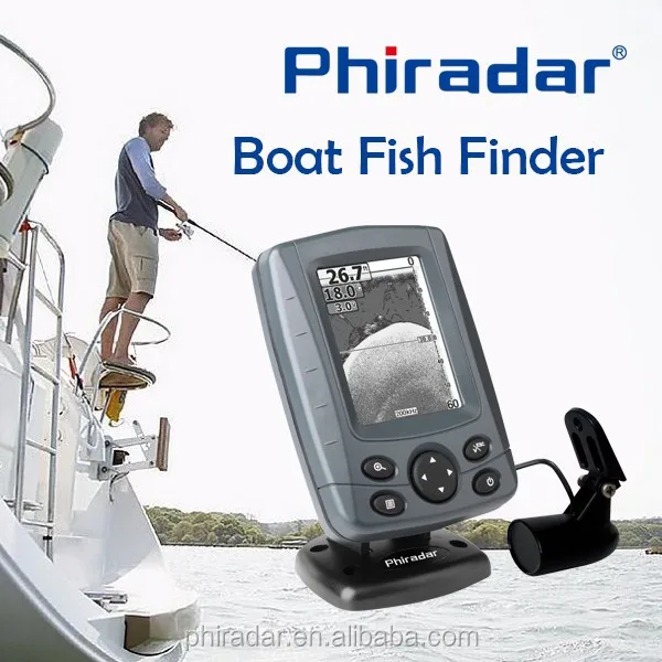Водонепроницаемый лодочный эхолот с серым дисплеем 3 5 дюйма