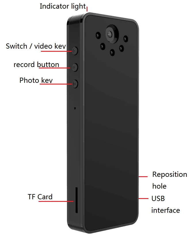 S1 mini portable video recorder One-click Recording Infrared Night Vision 1080P wireless voice recorder