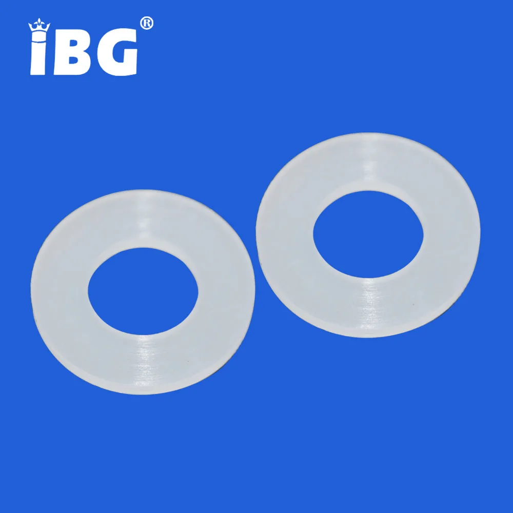 3mm Thickness heat resistant clear Silicone Rubber Round Flat Washer Gasket