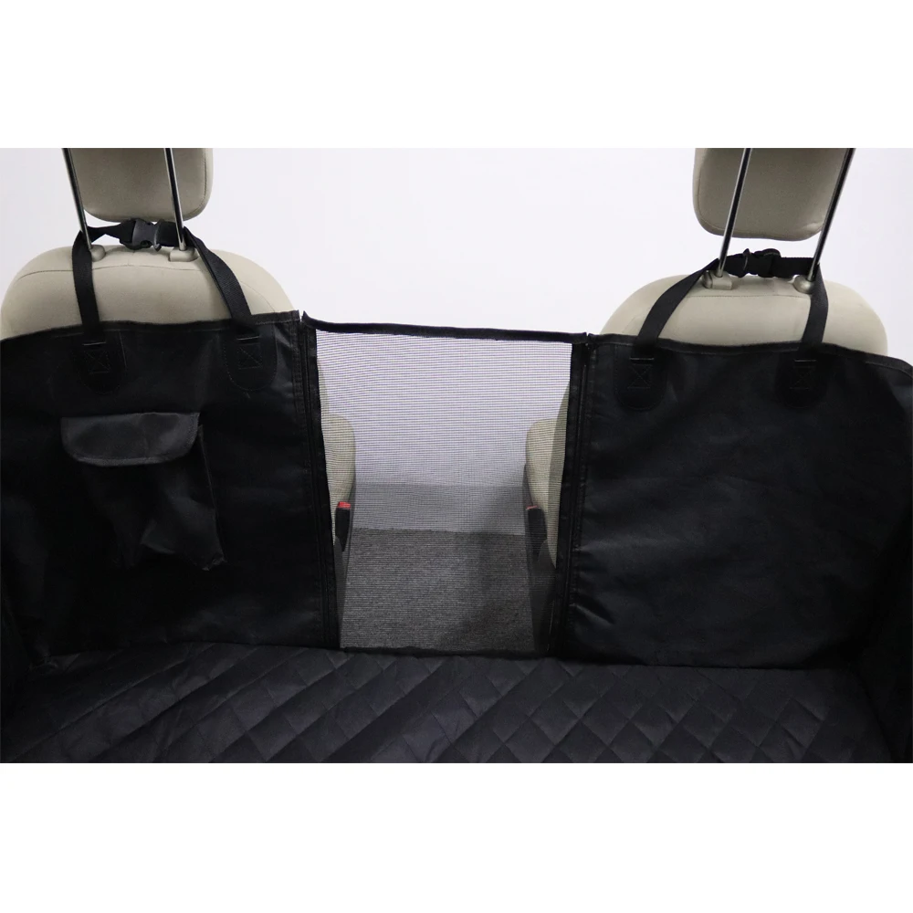 
600D Oxford Fabric Waterproof Dog Car Seat Cover with Mesh Window Pet Travel & Outdoors 