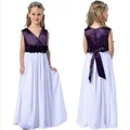 3 12Yrs Girls Wedding Party Dress Children Blue Lace Princess Christmas Party Dress Baby Girls Summer