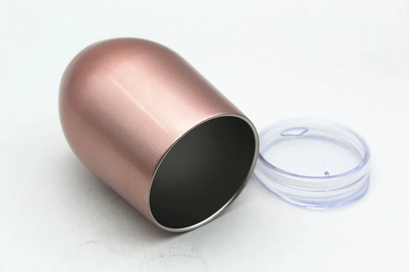 12oz double insulated wine tumbler,rose gold wine tumbler,insulated tumbler cup with lid,stainless steel wine glasses set of 4
