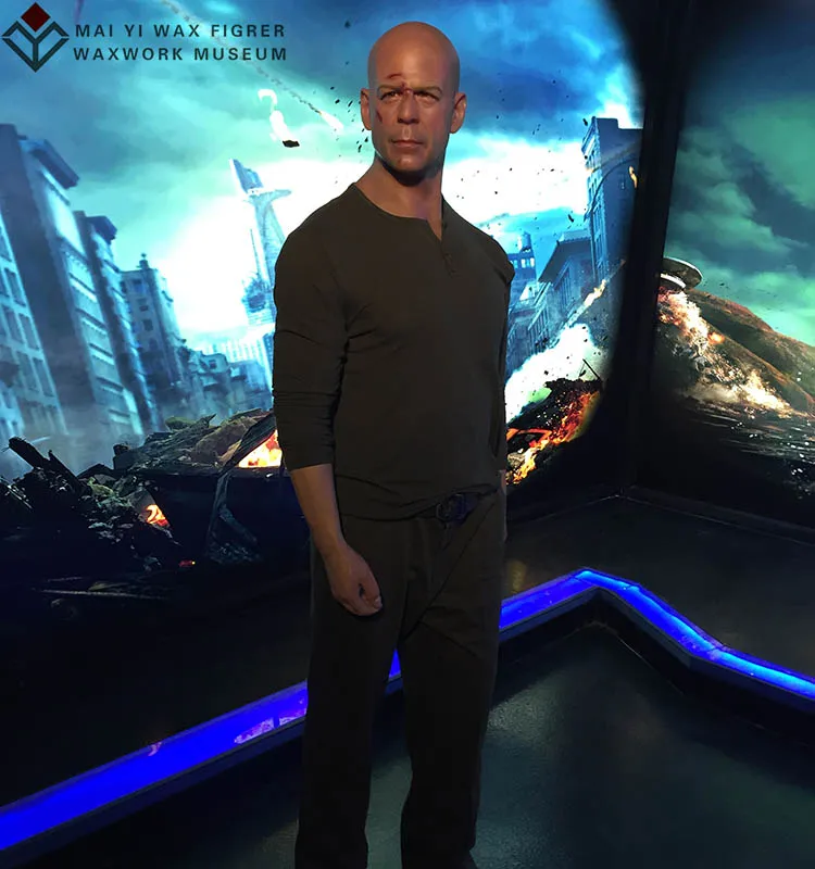 Action Figure of Celebrity Bruce Willis Silicone Wax Figure