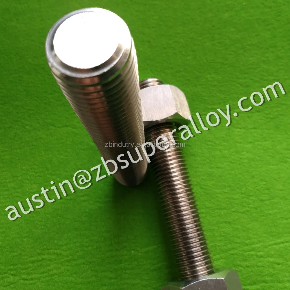 
A193 Gr.B8M studbolts c/w A194 Gr.8M Heavy hex nuts, SS316L, A4-80 bolts,oil industry fasteners 