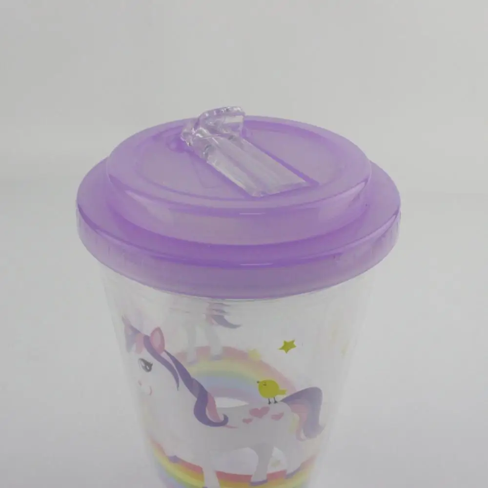 Kids Drinking Cup Tumbler With Lid and Straw Beatrix Potter Peter Rabbit Acrylic Break Resistant