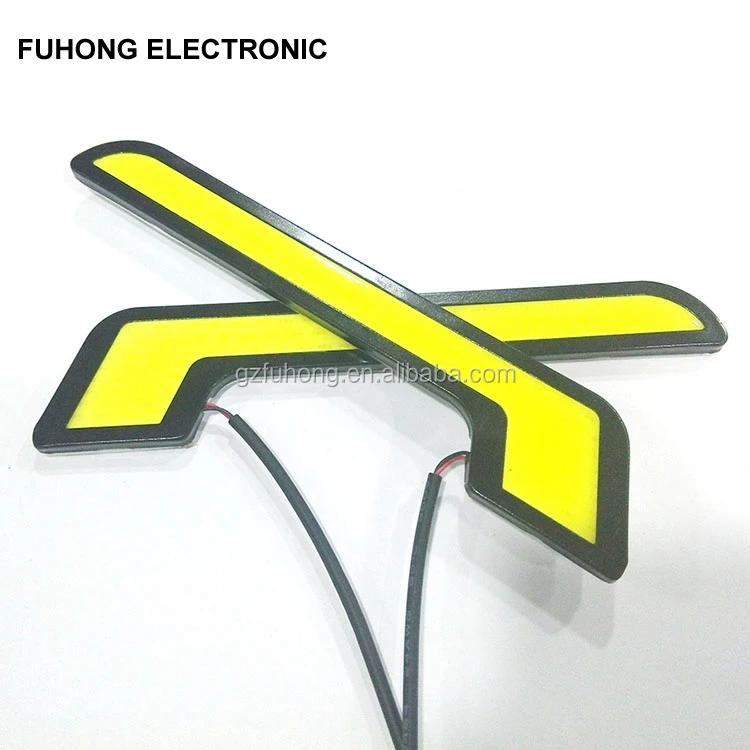 
Super White Waterproof 7 Shape Cob Daytime Running Light DRL 