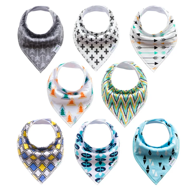 
2021 new arrival BSCI manufacturer baby teething organic drool bibs 