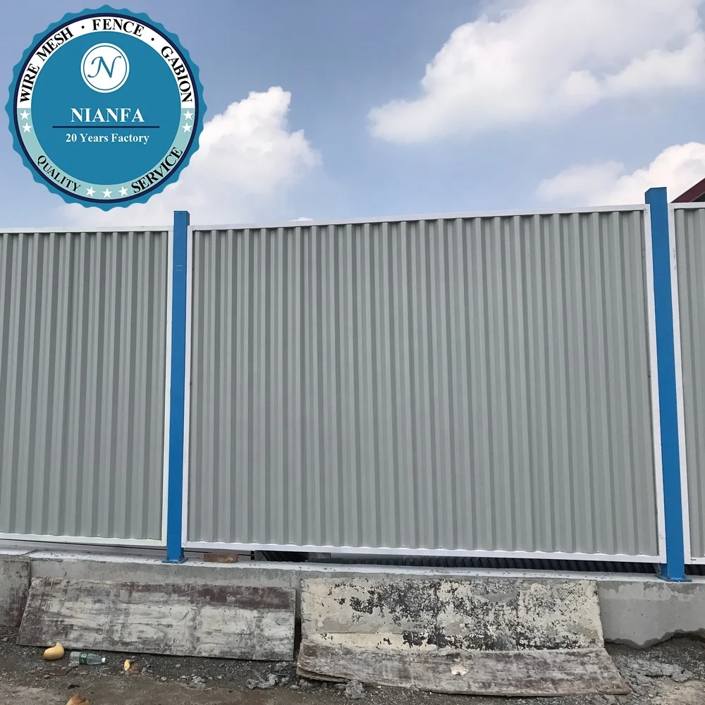 2022 новый дизайн забор из гофрированной стали/забор металлической кровельной панели (завод в Гуанчжоу)