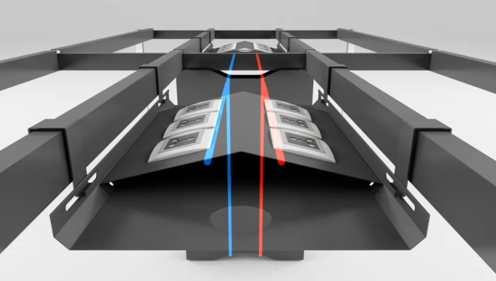 Four people office studio desk workstation/office furniture customized designs with adjustable aluminum support leg