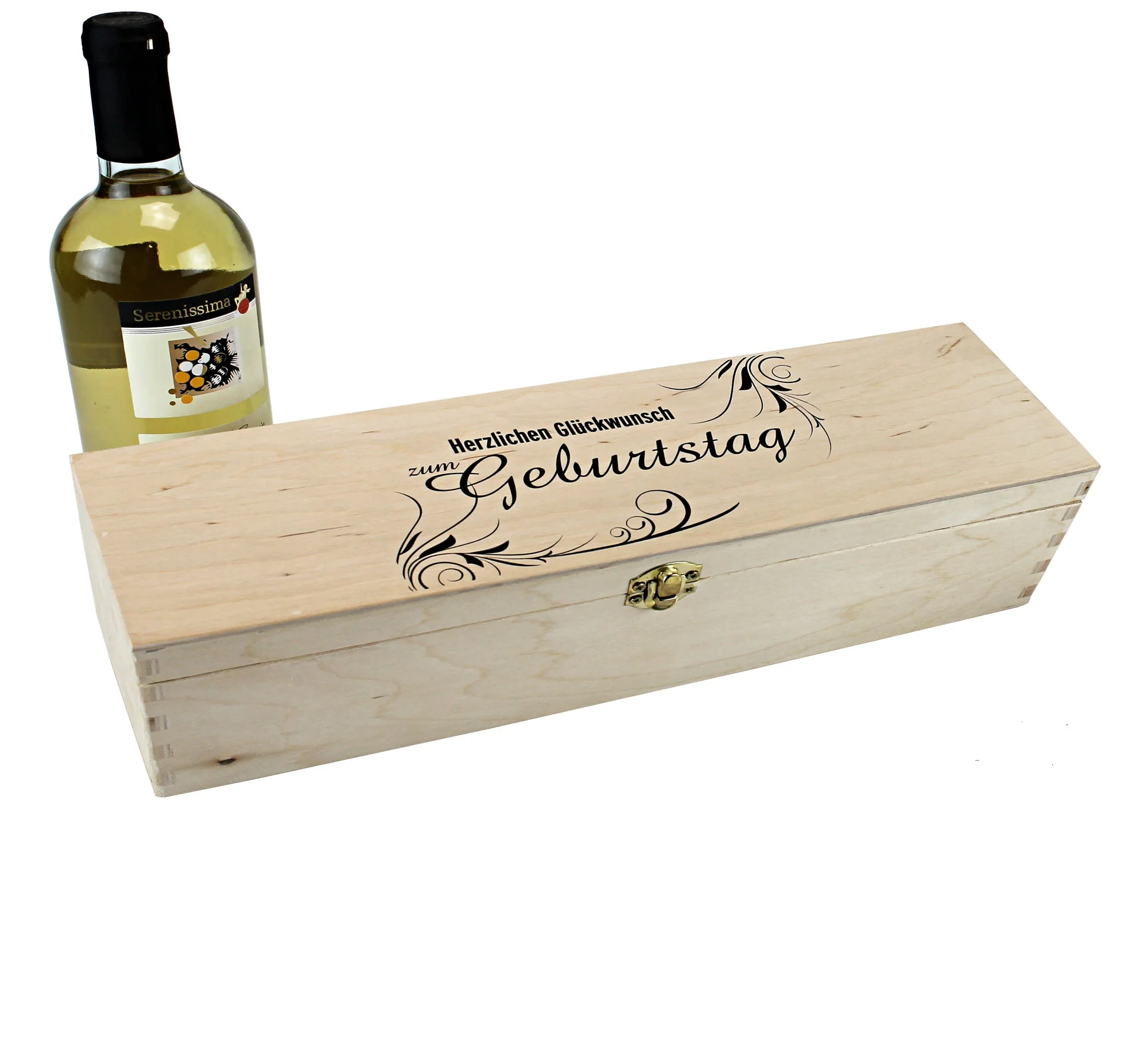 Cheap Price Vintage Single Bottle Solid Wooden Wine Packaging Box whiskey box