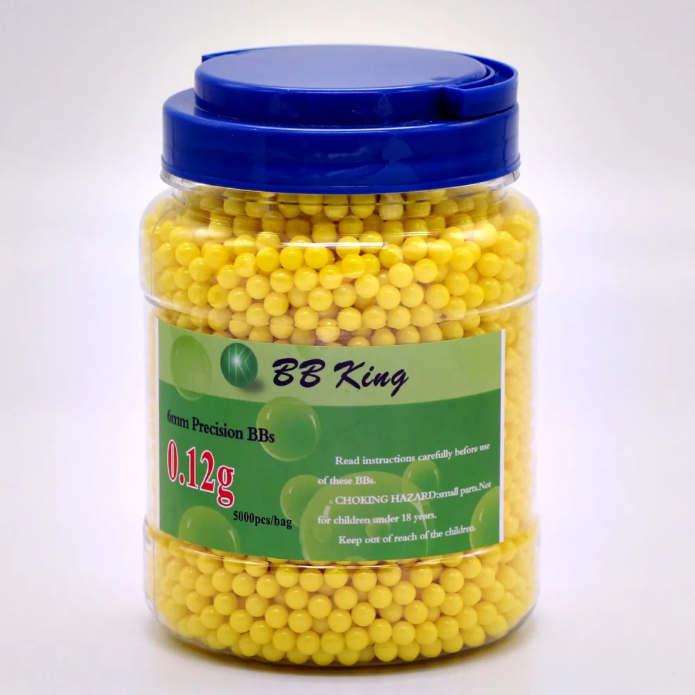 New packaging of Yellow 0.12g 5000pcs bottle bbs