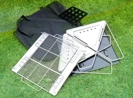 Hot sale foldable camping bbq grill stainless steel portable barbecue grill