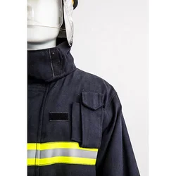 European Standard  EN 469 Aramid Fireman Flame Retardant Fire Fighting Clothing Firefighter Suit