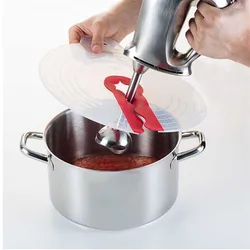 Eggs Mixer Anti Splash Cover Silicone Splash Guard Bowl Lid Kitchen Cooking Tool Splatter Screens Egg Beat Cylinder Splash Guard