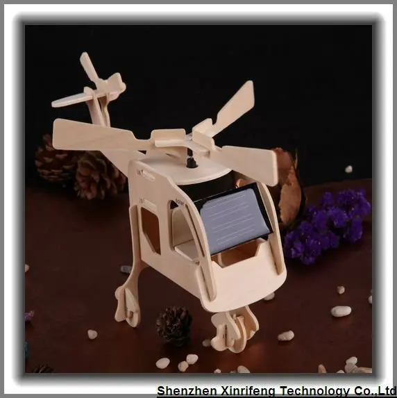 Лидер продаж 2013, самодельный деревянный вертолет на солнечной батарее