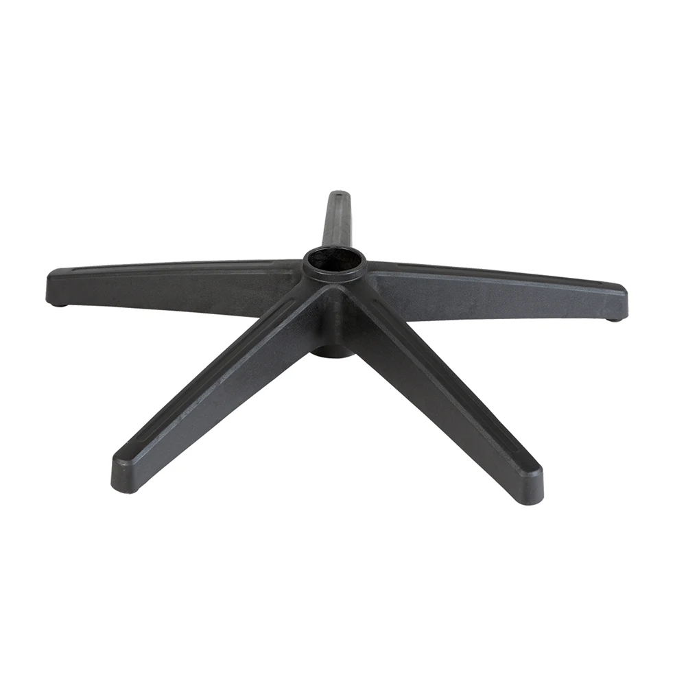 
Swivel plate rocker tilt pneumatic revolving plastic nylon chair base 