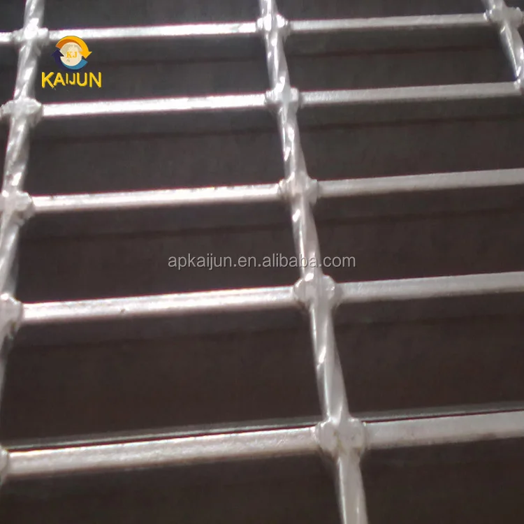 Anti Slide Galvanized Steel Grating , Light Weight Metal Grate Sheet For Stair Tread