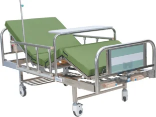 Dimension size tailor made two cranks manual operated useful hospital bed for patients with good price for sale