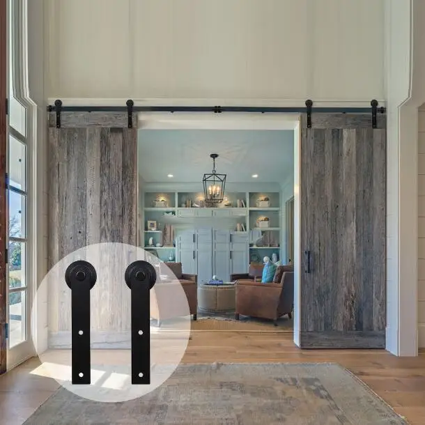 
 Деревянная скользящая дверь, комплект оборудования, вешалка, рельсовый ролик  