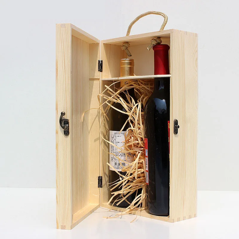 Отличная Деревянная Подарочная коробка для винных бутылок, Высококачественная деревянная Подарочная коробка для вина