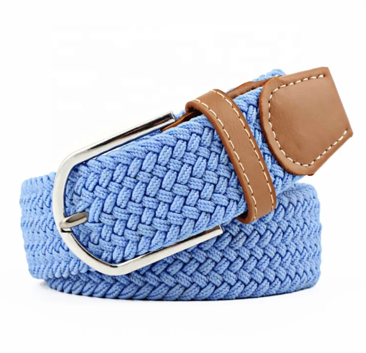 Quality Polyester Stretch Braided Woven Elastic Knitted Belt for Jeans