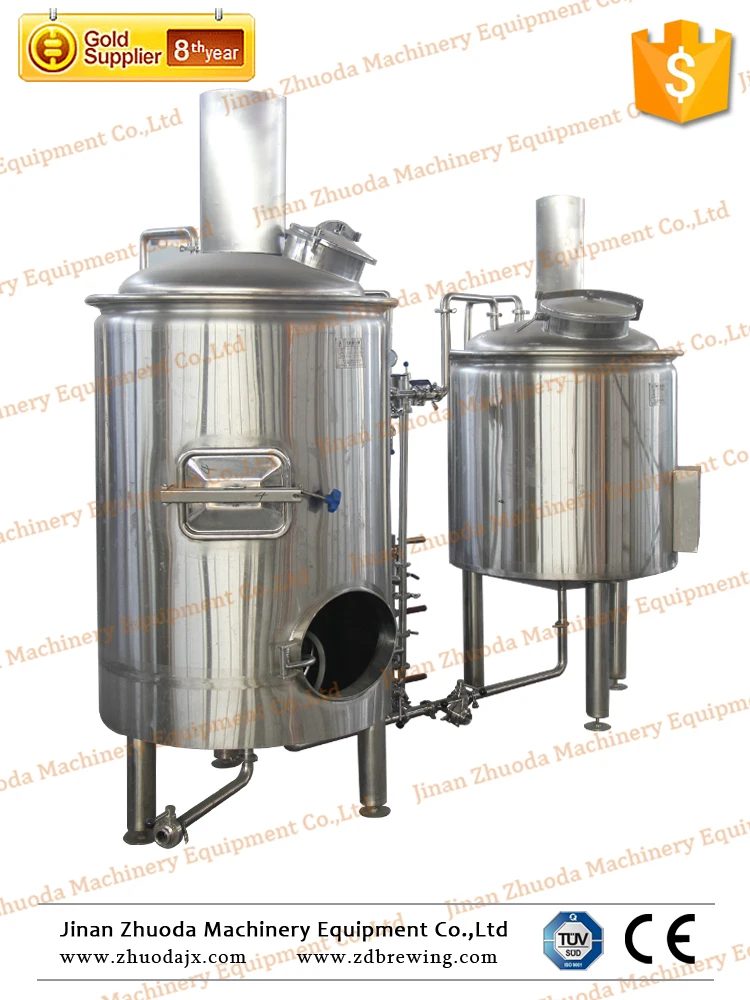 300l used small brewery equipment for sale with 4 pcs. heaters