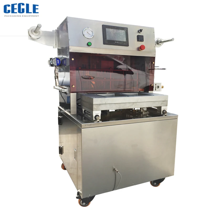 Professional cabbage vacuum map tray sealing machines,map vaccume sealing machine
