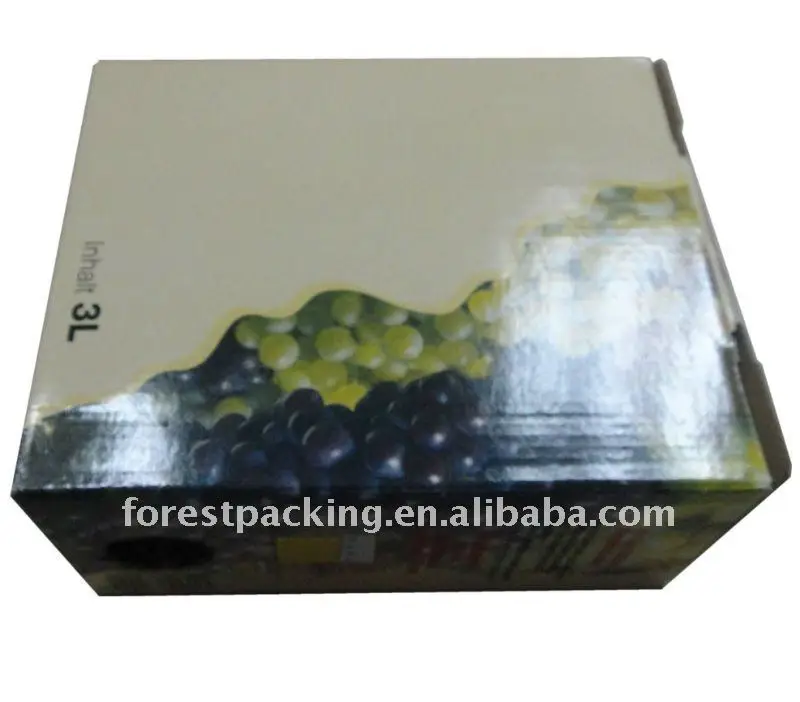 Бумажная упаковка коробка для виноградный сок
