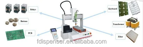 China new product FD-200F Automatic benchtop 3 axis paint liquid dispensing machine