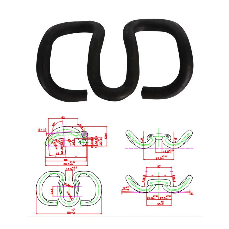Railway accessories rail clip fastening system