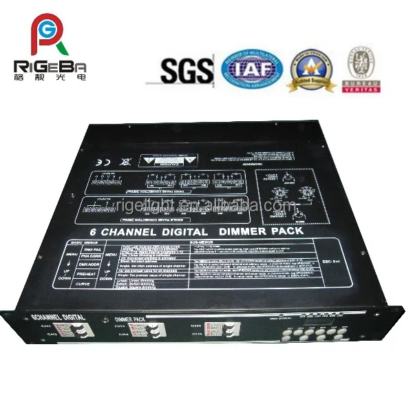 Контроллер освещения сцены 6-канальный Dmx диммер