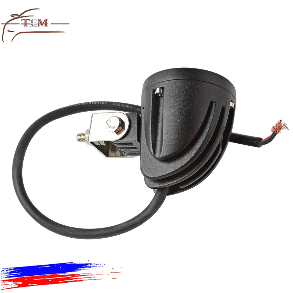 Motorcycle headlight 10W spot light with demon eyes Motorbike LED Light fog light