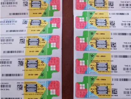 
100% Online Activation Microsoft Windows 10 Professional windows 10 pro key coa sticker Korean version win 10 Pro COA STICKER 