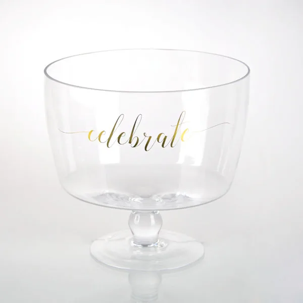 Large Clear Glass Wavy Salad Bowl, Mixing Bowl, All Purpose Round Serving Bowl