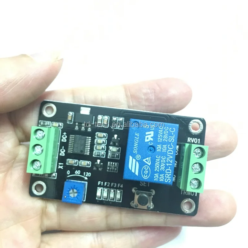 Taidacent 0.1-120S 5V 12V 24V 555 Timer Delay Self-locking Trigger Relay Module