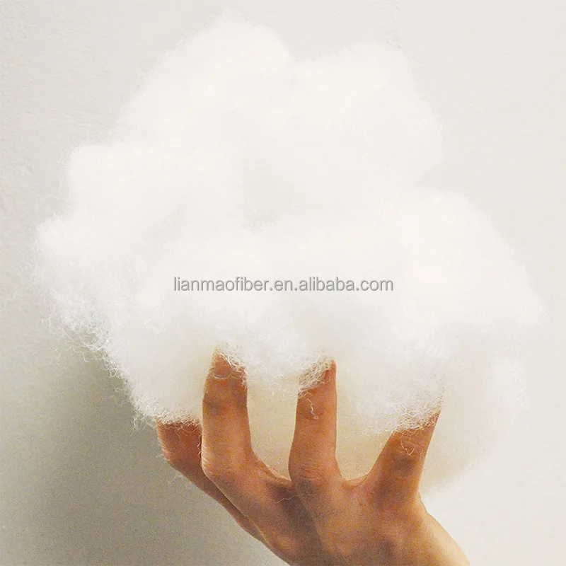 7D*64MM Super White Polyester Fiber For Filling Pillow Or Toys