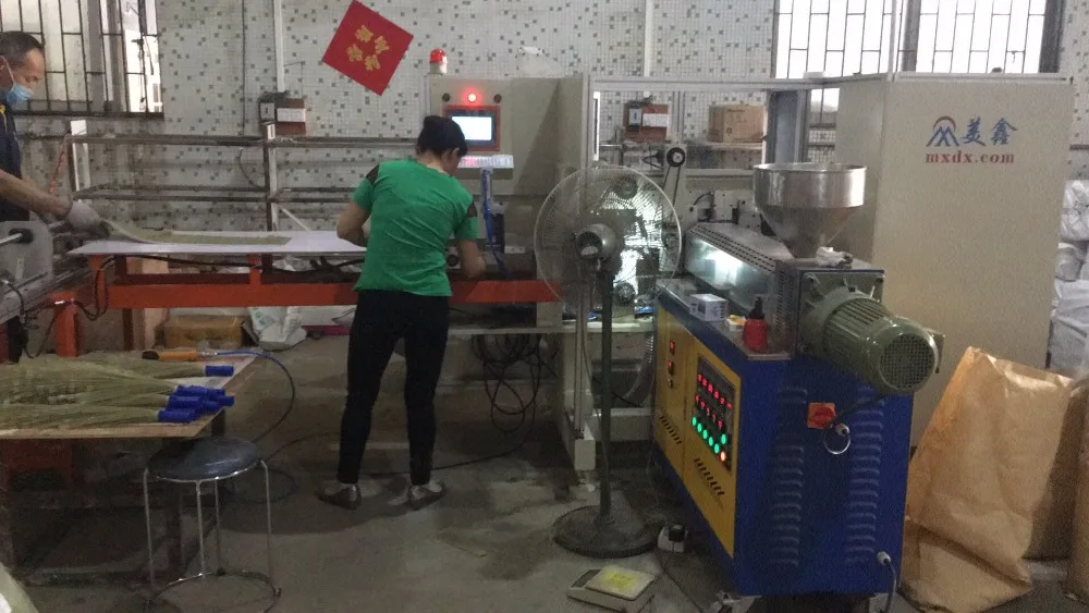 india phool jhadu grass broom making machine