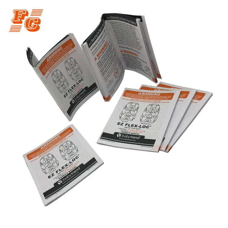 Recyclable mini paper flyer booklets instructions manual