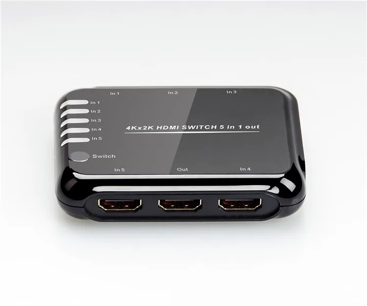 2 К/4 К Переключатель HDMI 5 способ входа 1 выход 5 порт HDMI ИК пульт дистанционного коммутатор с V1.4 полный 3D 1080 P