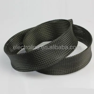 High Quality 1/8 Inch PET Braided Steel Wire Braided Sleeve That Can Be Expanded For Winding Protection