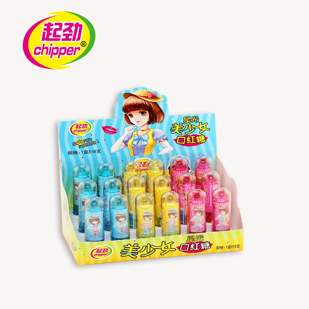 Конфеты в форме сумасшедшей губной помады с фруктовым ароматом