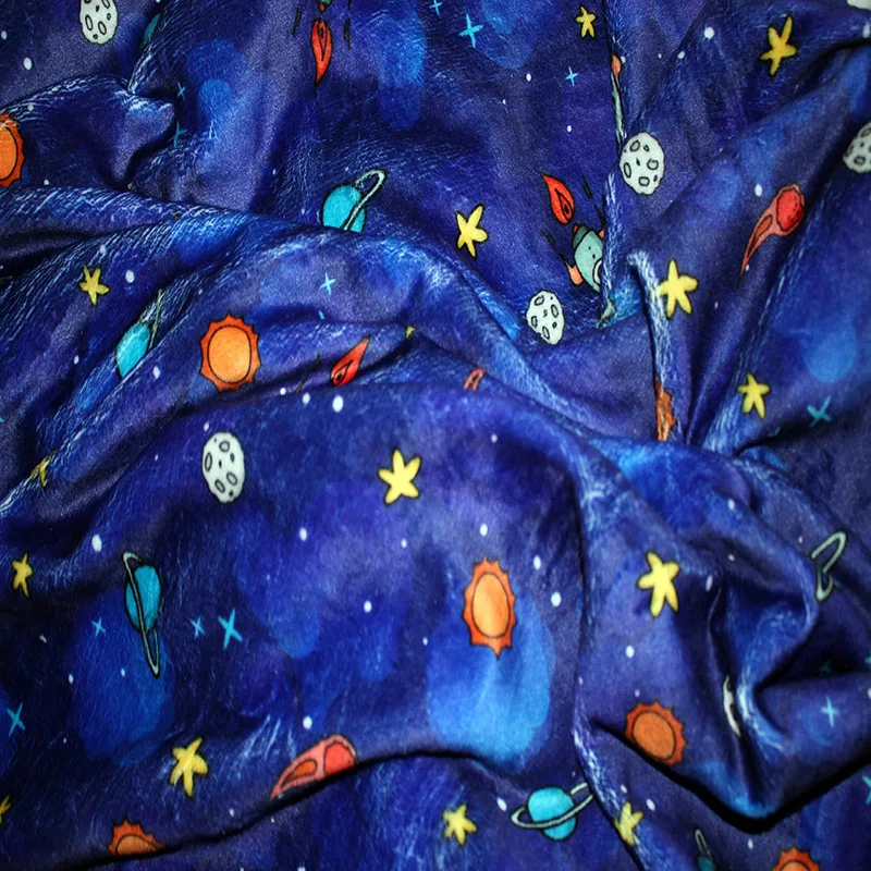 Customized Printed 100% Polyester Minky Fabric For Boy Cool Blanket