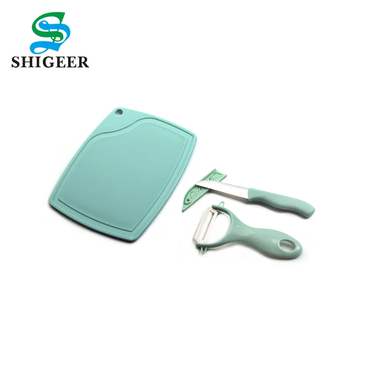 Factory Wholesale Customized Kitchen Use Multicolor Ceramic Vegetable Peeler Fruit Knife Set