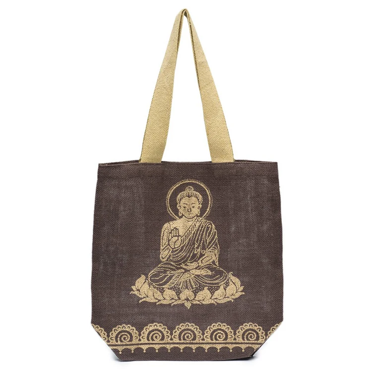 Wholesale tote plain shopping jute bag