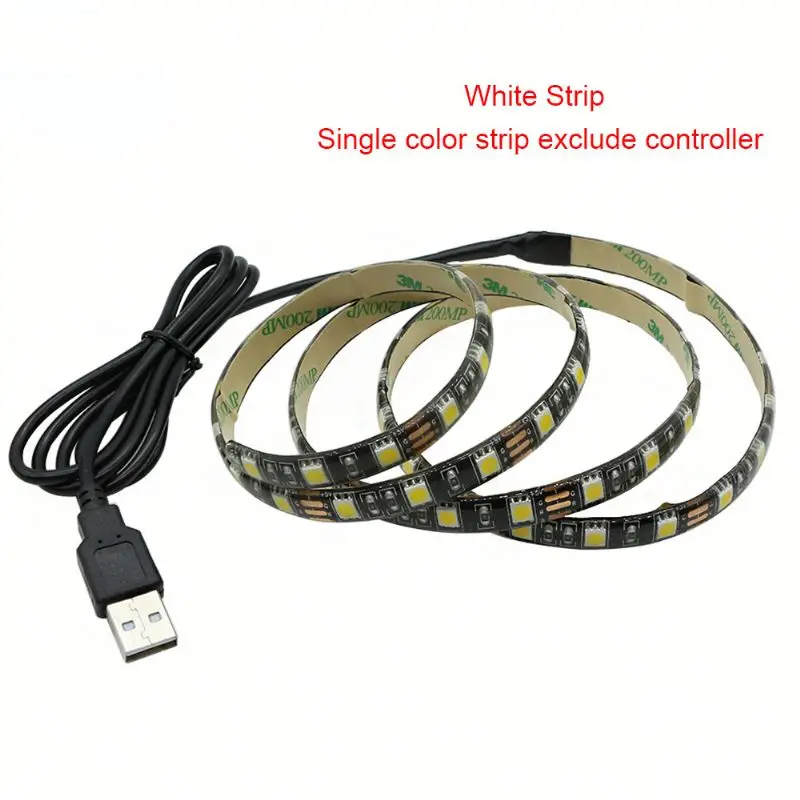 Светодиодная лента Alexa 5 в постоянного тока с питанием от USB декоративная RGB для подсветки телевизора SMD 3528