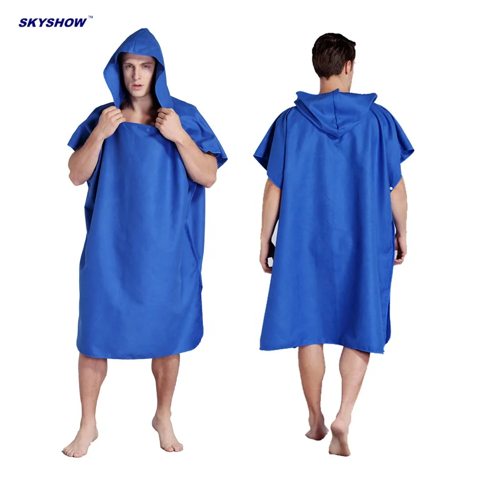 Wholesale Microfiber Women and Adults Hooded Poncho Beach Towel