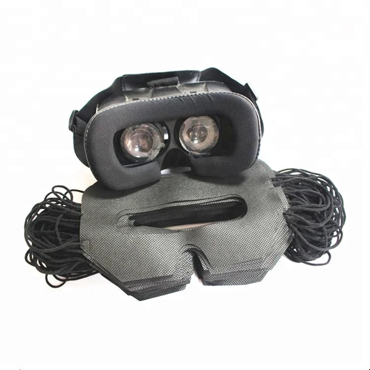 Disposable VR sanitary eye mask 100 pcs hygiene face cover custom logo for 3D vive