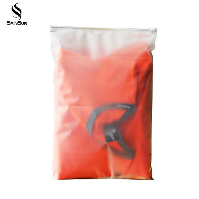 
Stand Up Zip Lock Bag For Clothes Disposable Frosting Costume Plastic Bag 